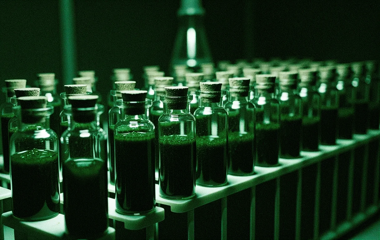 Botanical tincture in clinical glassware